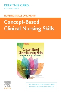 cover image - Nursing Skills Online Version 4.0 Concept-Based Clinical Nursing Skills (Access Code),1st Edition