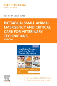 cover image - Small Animal Emergency and Critical Care for Veterinary Technicians - Elsevier eBook on VitalSource (Retail Access Card),4th Edition