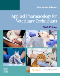 cover image - Evolve Resources for Applied Pharmacology for Veterinary Technicians,6th Edition