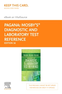 cover image - Mosby's® Diagnostic and Laboratory Test Reference - Elsevier eBook on VitalSource (Retail Access Card),16th Edition