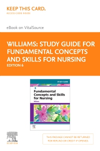 cover image - Study Guide for Fundamental Concepts and Skills for Nursing - Elsevier eBook on VitalSource (Retail Access Card),6th Edition