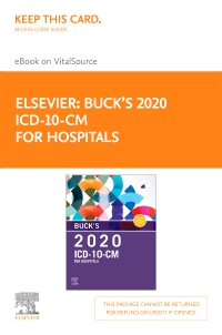 cover image - Buck's 2020 ICD-10-CM Hospital Edition Elsevier eBook on VitalSource (Retail Access Card)