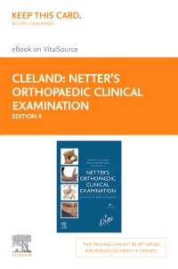 cover image - Netter's Orthopaedic Clinical Examination Elsevier eBook on VitalSource (Retail Access Card),4th Edition