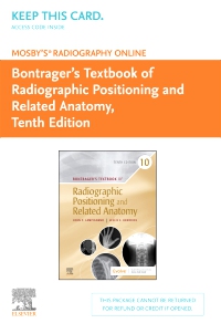 cover image - Mosby’s® Radiography Online for Bontrager's Textbook of Radiographic Positioning & Related Anatomy (Access Code),10th Edition
