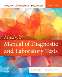 cover image - Mosby’s® Manual of Diagnostic and Laboratory Tests,7th Edition