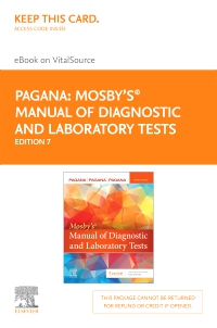 cover image - Mosby's Manual of Diagnostic and Laboratory Tests - Elsevier eBook on VitalSource (Retail Access Card),7th Edition