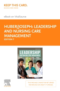 cover image - Leadership and Nursing Care Management - Elsevier eBook on VitalSource (Retail Access Card),7th Edition
