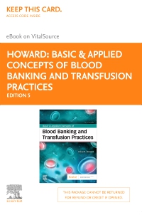 cover image - Basic & Applied Concepts of Blood Banking and Transfusion Practices - Elsevier eBook on VitalSource (Retail Access Card),5th Edition