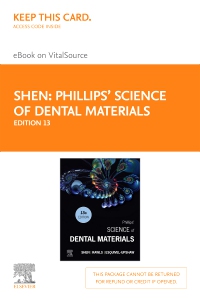 cover image - Phillips' Science of Dental Materials - Elsevier eBook on VitalSource (Retail Access Card),13th Edition