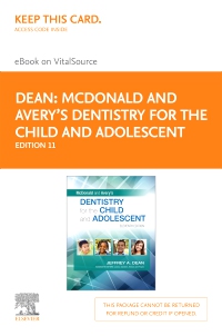 cover image - McDonald and Avery's Dentistry for the Child and Adolescent - Elsevier eBook on VitalSource (Retail Access Card),11th Edition