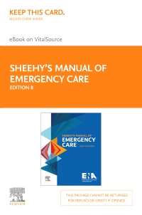 cover image - Sheehy's Manual of Emergency Care - Elsevier eBook on VitalSource (Retail Access Card),8th Edition