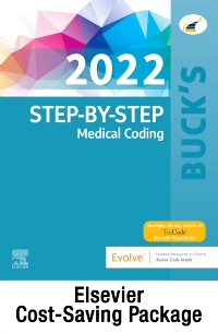 cover image - 2022 Step by Step Medical Coding Textbook, 2022 Workbook for Step by Step Medical Coding Textbook, Buck's 2022 ICD-10-CM Hospital Edition, Buck's 2022 ICD-10-PCS, 2022 HCPCS Professional Edition, AMA 2022 CPT Professional Edition Package,1st Edition