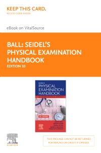 cover image - Seidel's Physical Examination Handbook - Elsevier EBook on VitalSource (Retail Access Card),10th Edition