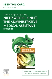 cover image - Elsevier Adaptive Quizzing for Kinn's The Administrative Medical Assistant (Access Card),14th Edition