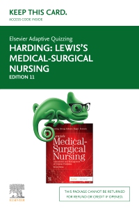 cover image - Elsevier Adaptive Quizzing for Lewis Medical-Surgical Nursing (Access Card),11th Edition