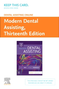 cover image - Dental Assisting Online for Modern Dental Assisting (Access Card),13th Edition