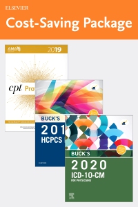 cover image - Buck's 2020 ICD-10-CM Physician Edition, 2019 HCPCS Professional Edition and AMA 2019 CPT Professional Edition Package
