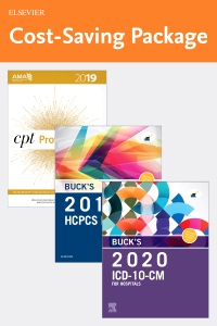 cover image - Buck's 2020 ICD-10-CM Hospital Edition, 2019 HCPCS Professional Edition and AMA 2019 CPT Professional Edition Package