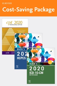 cover image - Buck's 2020 ICD-10-CM Physician Edition, 2020 HCPCS Professional Edition and AMA 2020 CPT Professional Edition Package