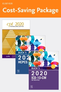 cover image - Buck's 2020 ICD-10-CM Hospital Edition, 2020 HCPCS Professional Edition and AMA 2020 CPT Professional Edition Package