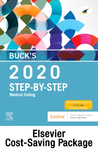 cover image - 2020 Step by Step Medical Coding Textbook, 2020 Workbook for Step by Step Medical Coding Textbook, Buck's 2021 ICD-10-CM Hospital Edition, Buck's 2021 ICD-10PCS, 2020 HCPCS Professional Edition, & AMA 2020 CPT Professional Edition Package