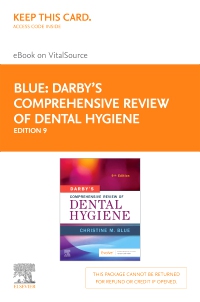 cover image - Darby's Comprehensive Review of Dental Hygiene - Elsevier eBook on VitalSource (Retail Access Card),9th Edition