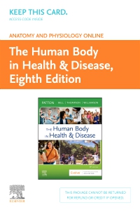 cover image - Anatomy and Physiology Online for The Human Body in Health & Disease (Access Code),8th Edition