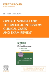 cover image - Spanish and the Medical Interview: Clinical Cases and Exam Review - Elsevier E-Book on VitalSource (Retail Access Card),1st Edition