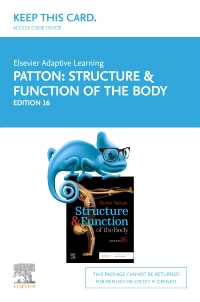 cover image - Elsevier Adaptive Learning for Structure and Function of the Body (Access Card),16th Edition