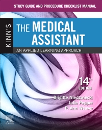 cover image - Study Guide and Procedure Checklist Manual for Kinn's The Medical Assistant - Elsevier E-Book on VitalSource,14th Edition