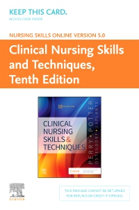 cover image - Nursing Skills Online Version 5.0 for Clinical Nursing Skills and Techniques (Access Code),10th Edition
