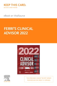 cover image - Ferri's Clinical Advisor 2022,Elsevier E-Book on VitalSource (Retail Access Card),1st Edition