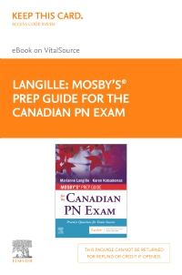 cover image - Mosby's Prep Guide for the Canadian PN Exam Elsevier eBook on VitalSource (Retail Access Card),1st Edition