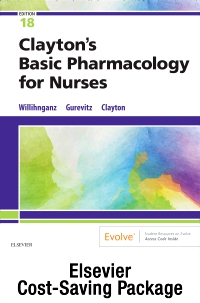 cover image - Clayton’s Basic Pharmacology for Nurses, 18e Text and Study Guide Package,18th Edition