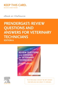 cover image - Review Questions and Answers for Veterinary Technicians Elseiver eBook on VitalSource (Retail Access Card),6th Edition