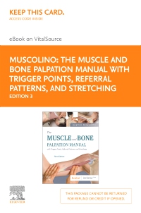 cover image - The Muscle and Bone Palpation Manual with Trigger Points, Referral Patterns and Stretching Elsevier eBook on VitalSource (Retail Access Card),3rd Edition