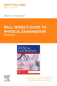 cover image - Seidel's Guide to Physical Examination - Elsevier eBook on VitalSource (Retail Access Card),10th Edition