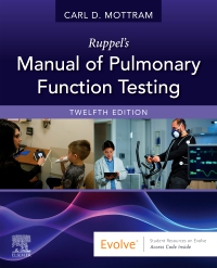 cover image - Ruppel's Manual of Pulmonary Function Testing - Elsevier eBook on VitalSource,12th Edition