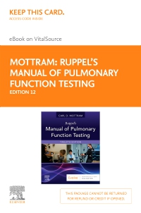 cover image - Ruppel's Manual of Pulmonary Function Testing - Elsevier eBook on VitalSource (Retail Access Card),12th Edition