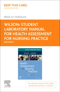 cover image - Student Laboratory Manual for Health Assessment for Nursing Practice - Elsevier eBook on VitalSource (Retail Access Card),7th Edition