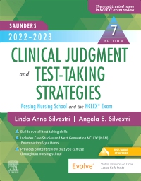 cover image - Saunders 2022-2023 Clinical Judgment and Test-Taking Strategies,7th Edition