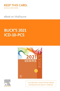cover image - Buck's 2021 ICD-10-PCS - Elsevier E-Book on VitalSource (Retail Access Card),1st Edition