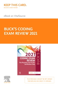cover image - Buck's Coding Exam Review 2021 - Elsevier E-Book on VitalSource (Retail Access Card)