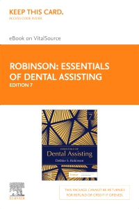 cover image - Essentials of Dental Assisting - Elsevier eBook on VitalSource (Retail Access Card),7th Edition
