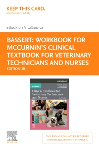 cover image - Workbook for McCurnin's Clinical Textbook for Veterinary Technicians Elsevier eBook on VitalSource (Retail Access Card),10th Edition