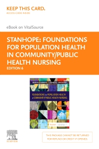 cover image - Foundations for Population Health in Community/Public Health Nursing - Elsevier eBook on VitalSource (Retail Access Card),6th Edition