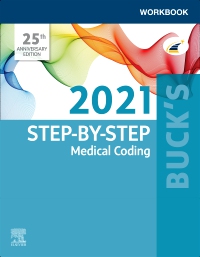 cover image - Buck's Workbook for Step-by-Step Medical Coding, 2021 Edition - Elsevier E-Book on VitalSource