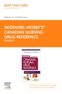 cover image - Mosby's Canadian Nursing Drug Reference Elsevier eBook on VitalSource (Retail Access Card),2nd Edition