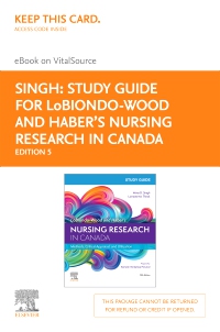 cover image - Study Guide for LoBiondo-Wood and Haber’s Nursing Research in Canada, 5e - Elsevier eBook on VitalSource (Retail Access Card),5th Edition