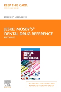 cover image - Mosby's Dental Drug Reference - Elsevier eBook on VitalSource (Retail Access Card),13th Edition
